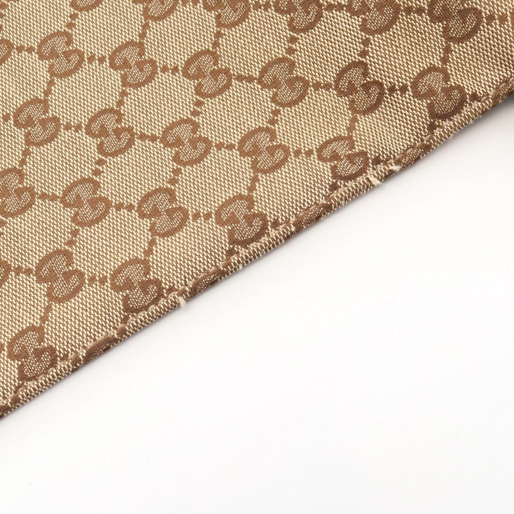 Gucci Beige Ivory Canvas Leather Handbag Shoulder Bag (Pre-Owned)