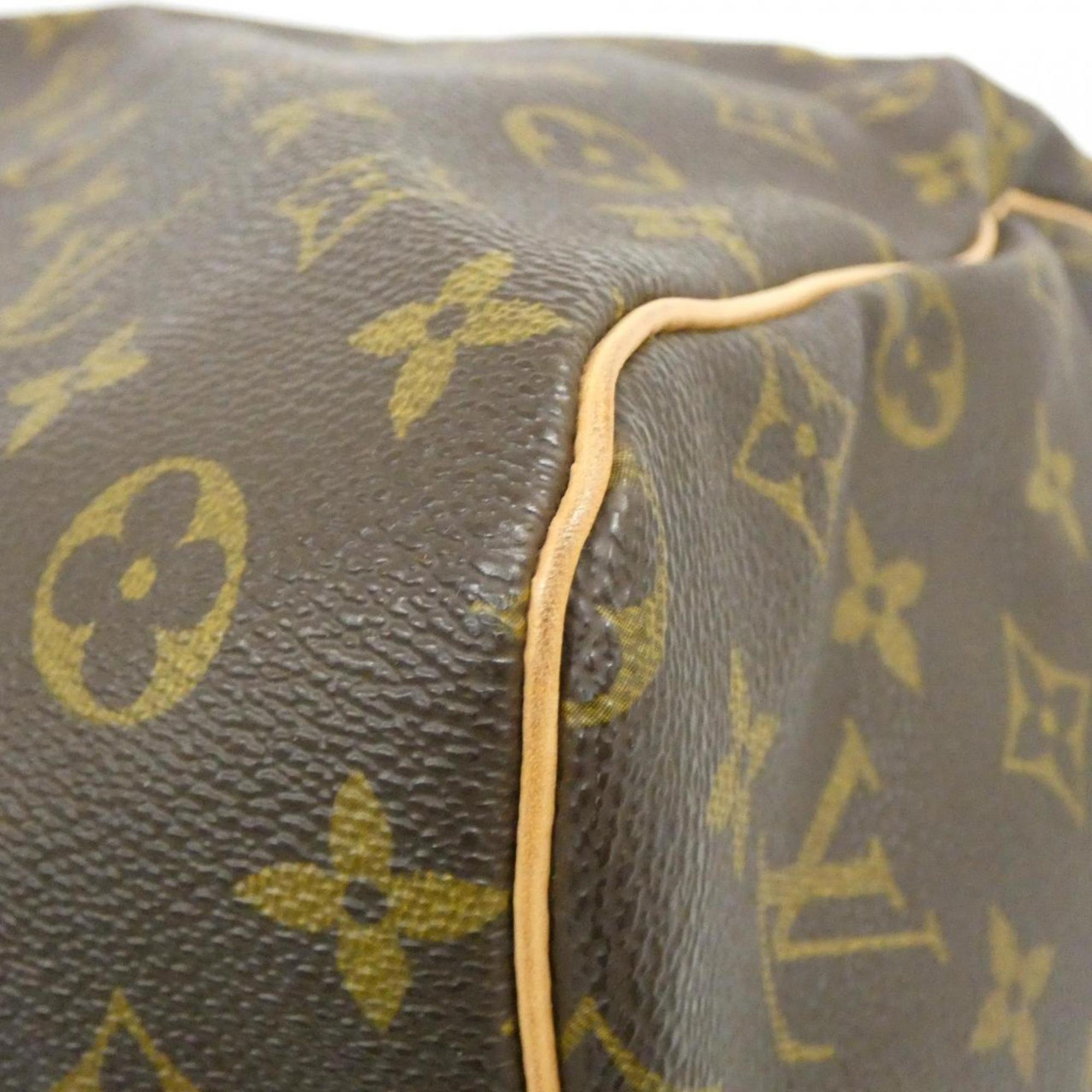 Louis Vuitton Marron Coated Canvas Boston Bag
