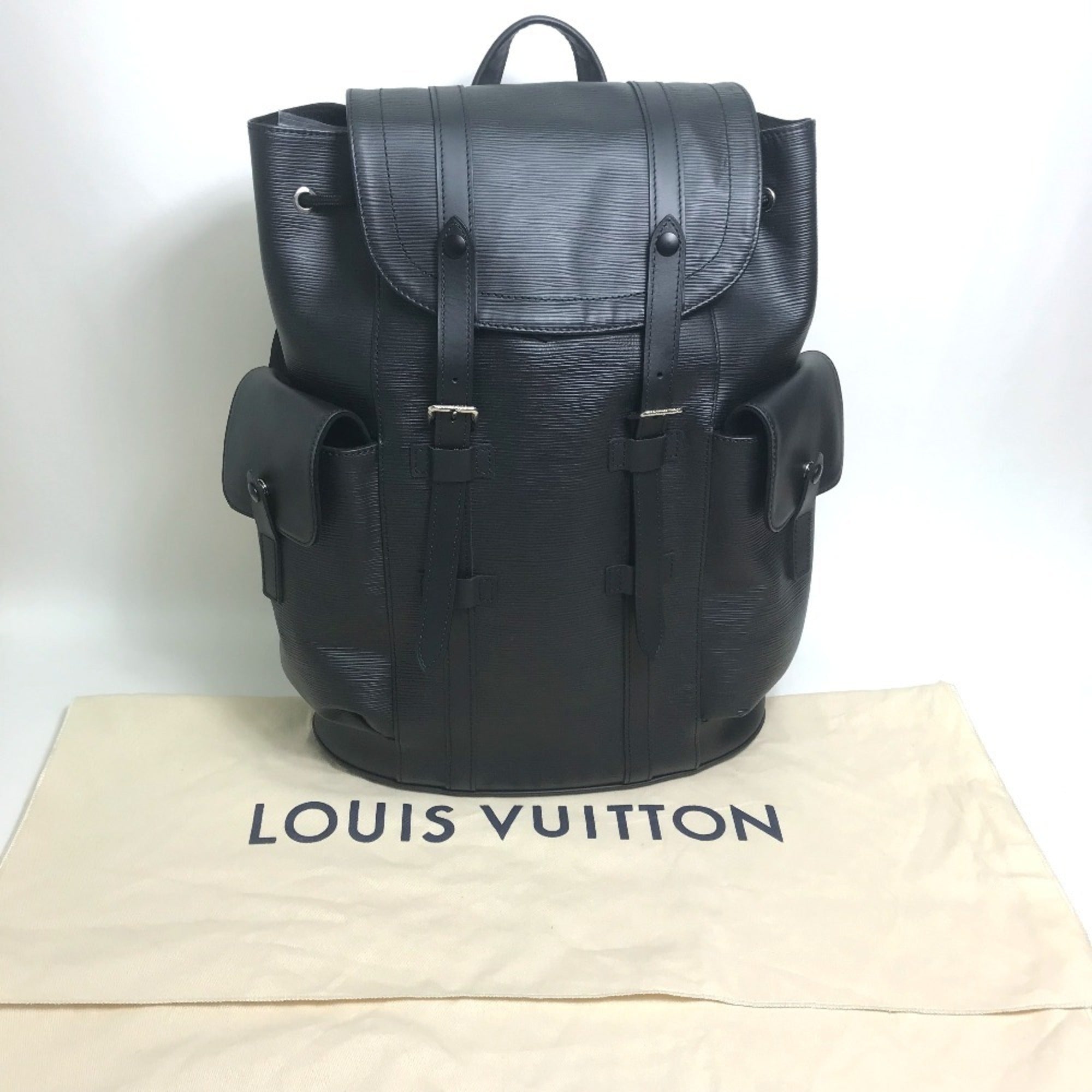 Louis Vuitton Black Epi Leather Backpack