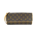 Louis Vuitton Marron Coated Canvas Pochette Shoulder Bag