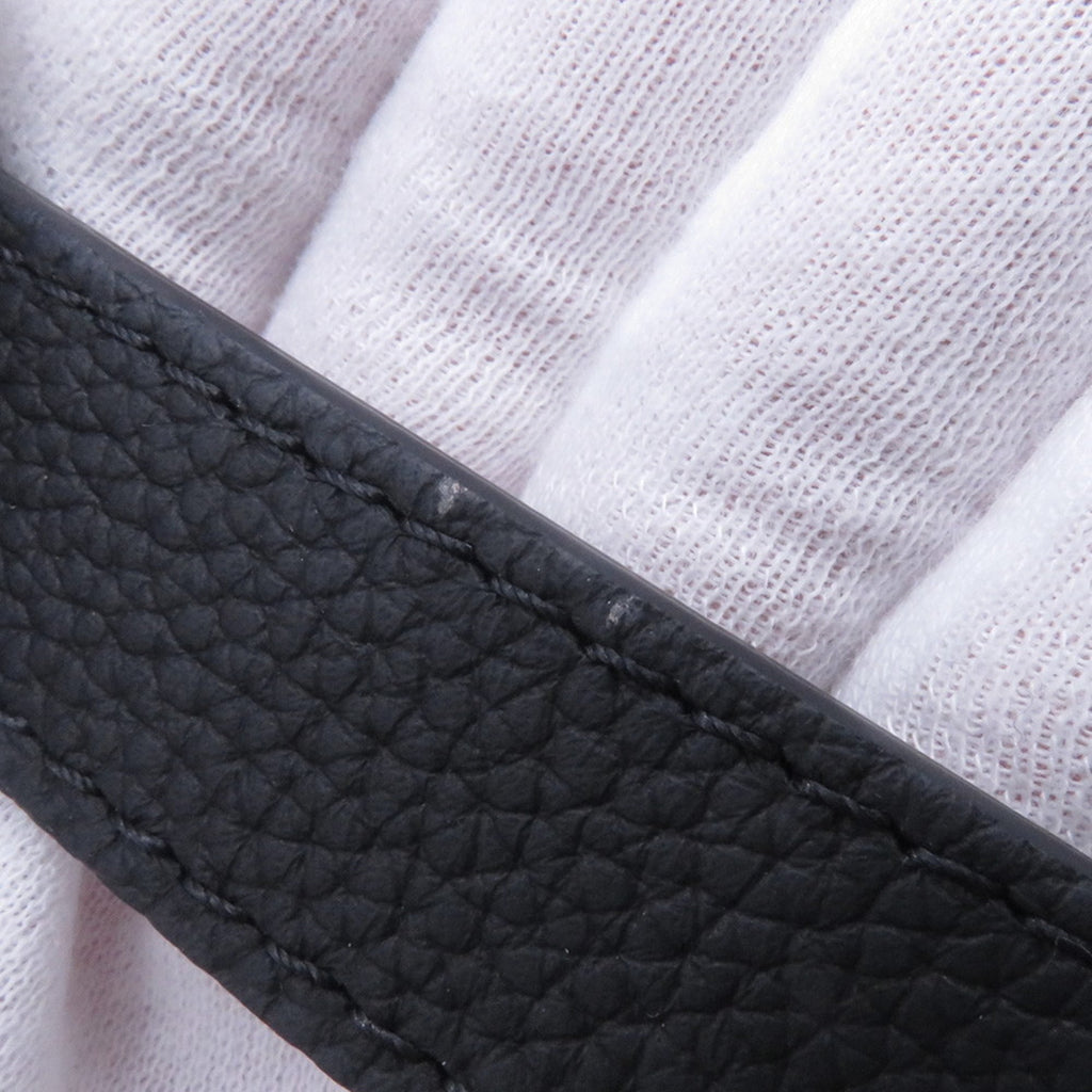 Louis Vuitton Noir Monogram Leather Tote Bag