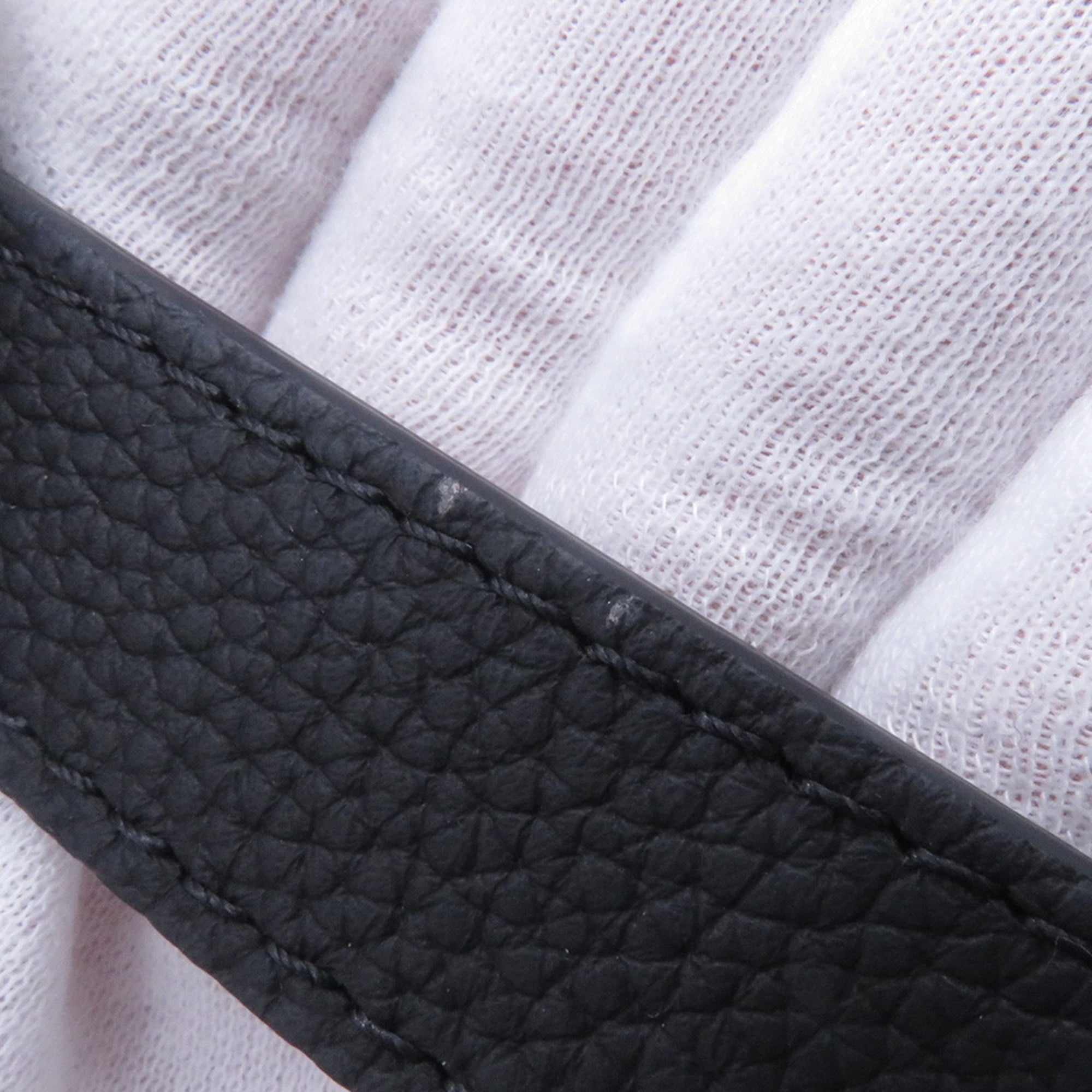 Louis Vuitton Noir Monogram Leather Tote Bag