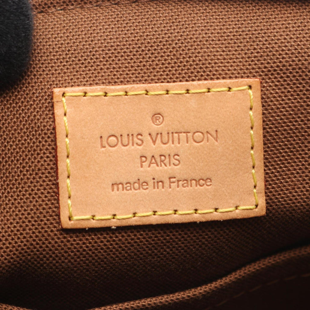 Louis Vuitton Brown Coated Canvas Leather Handbag