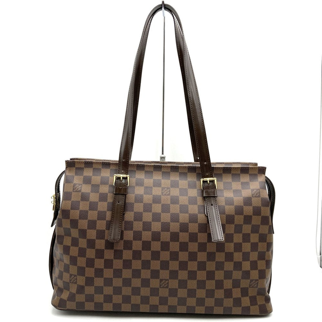 Louis Vuitton Brown Damier Canvas Shoulder Bag Tote Bag