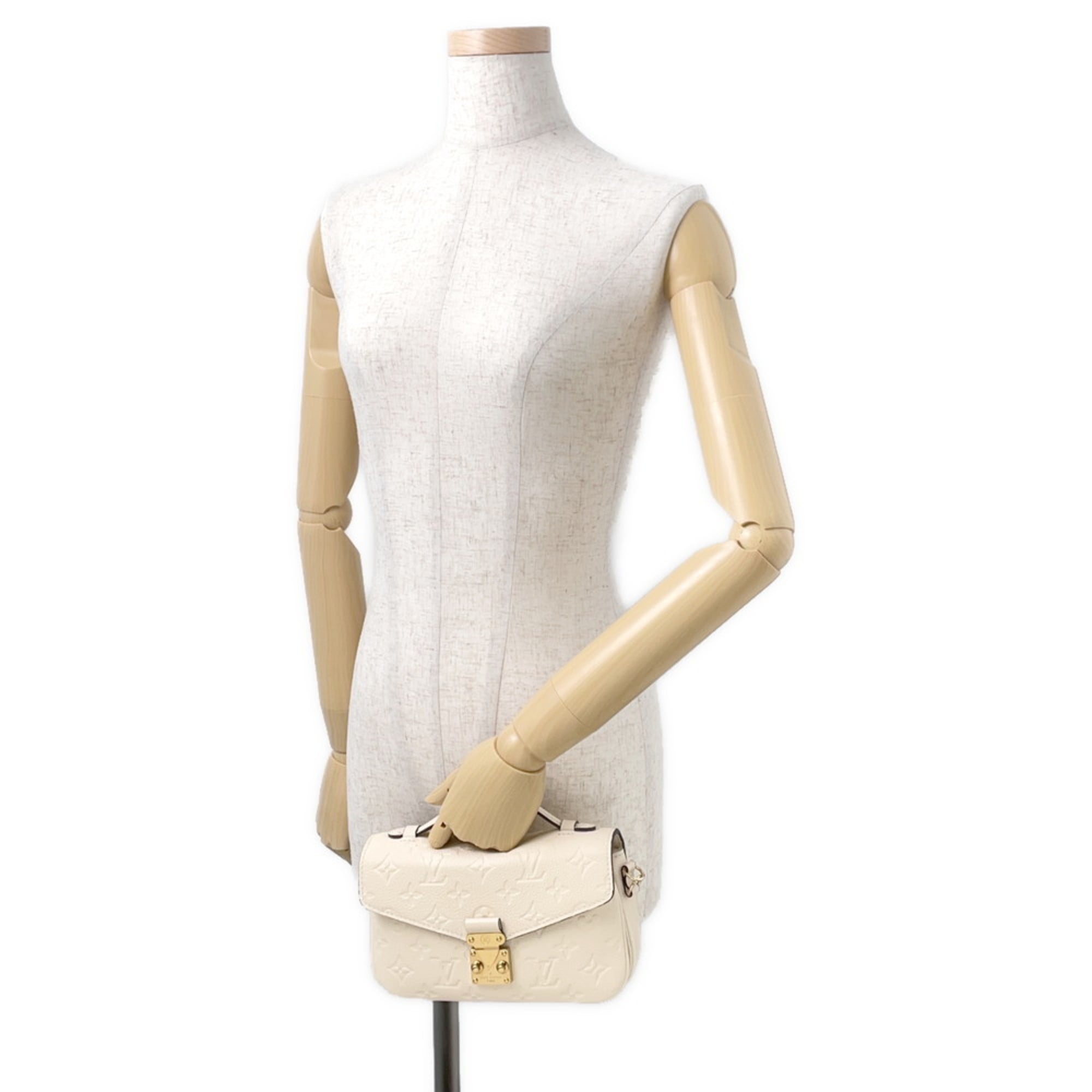 Louis Vuitton Monogram Empreinte Gold Monogram Empreinte Handbag Pochette Shoulder Bag