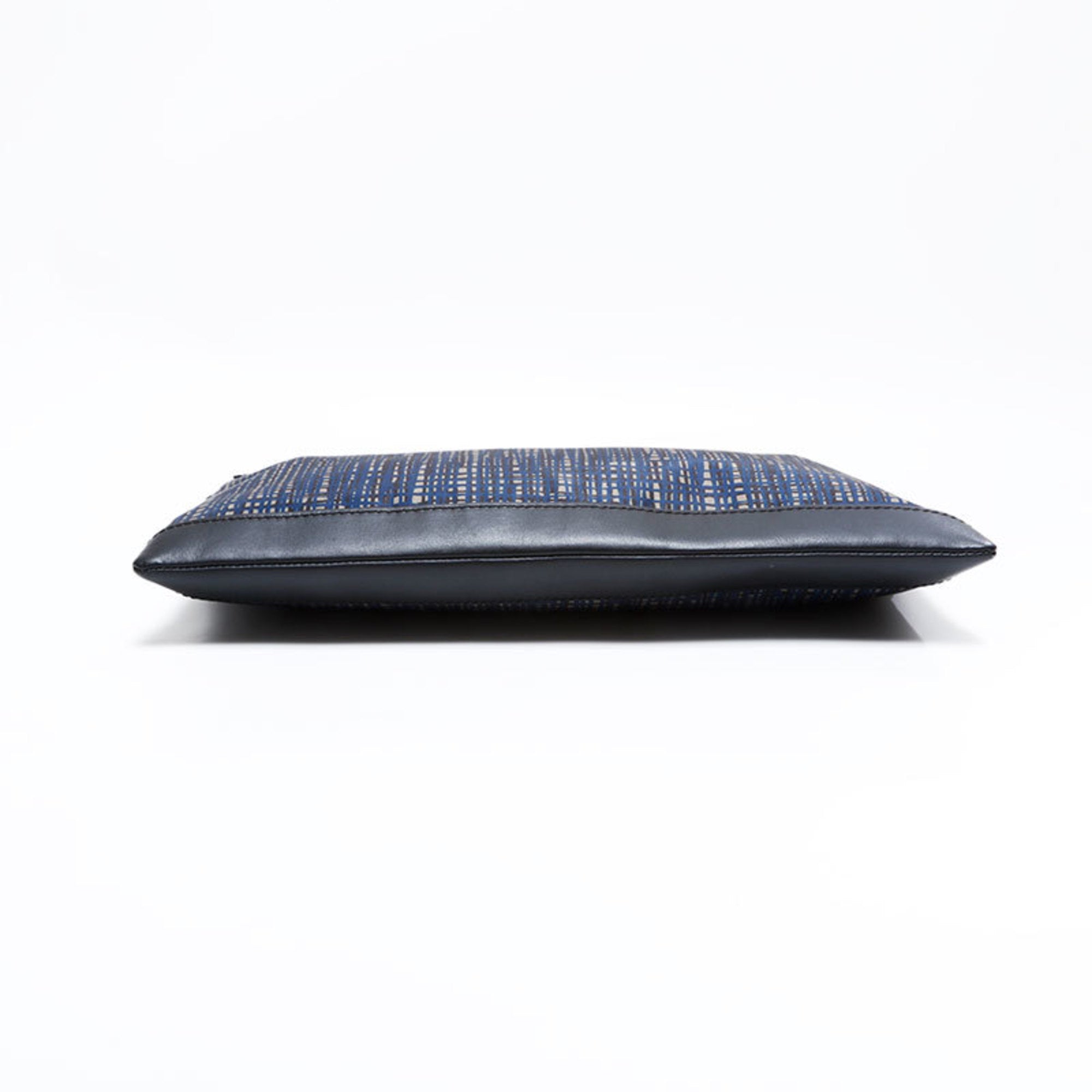 Balenciaga Navy Nylon Clutch