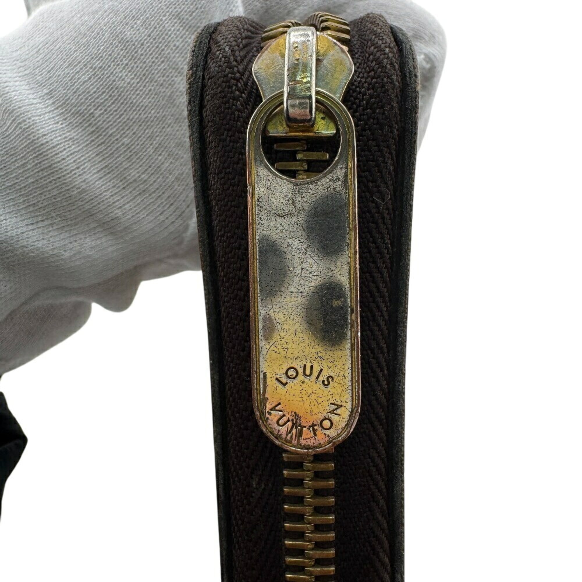 Louis Vuitton Brown Leather Long Wallet