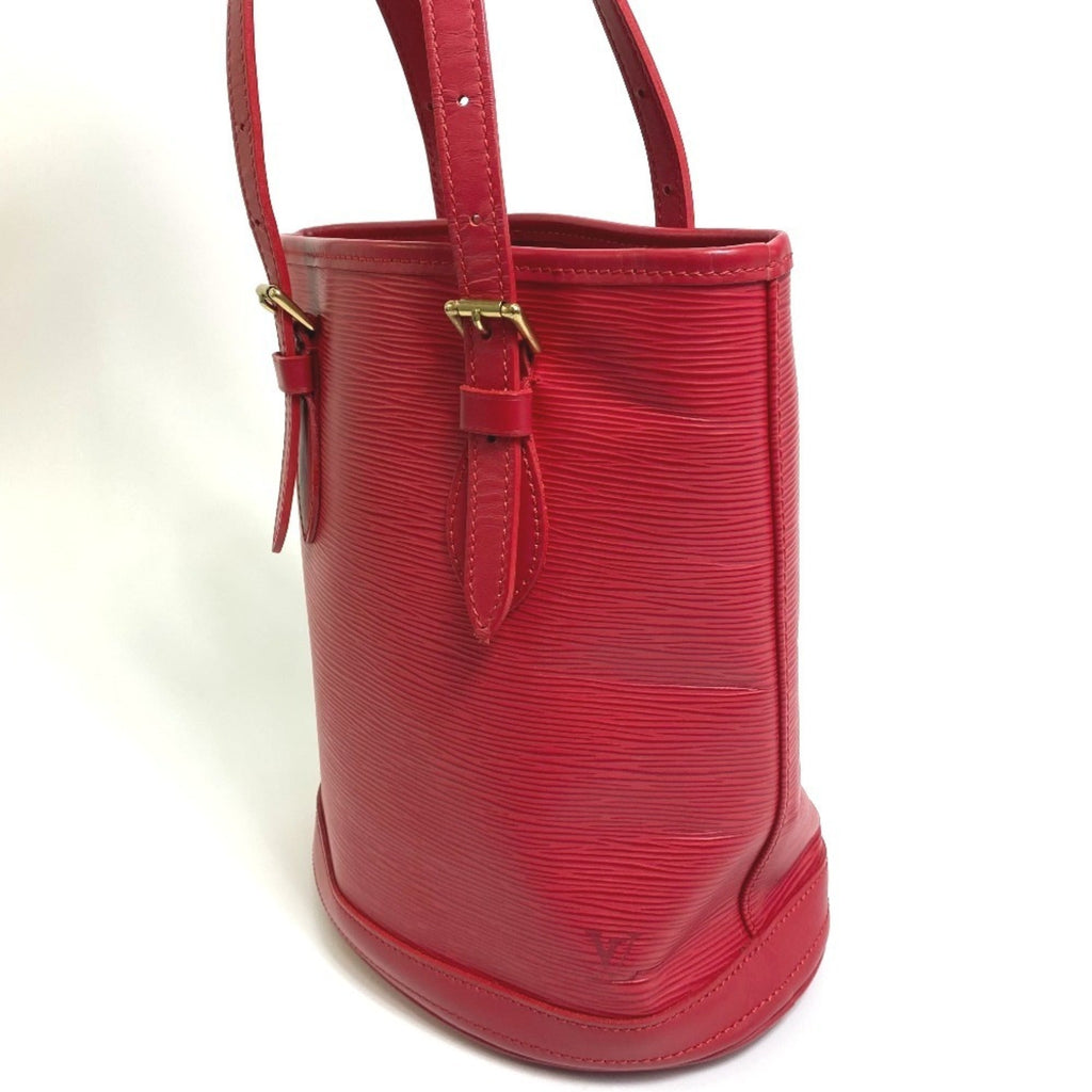 Louis Vuitton Red Color Rouge Epi Leather Pouch Shoulder Bag