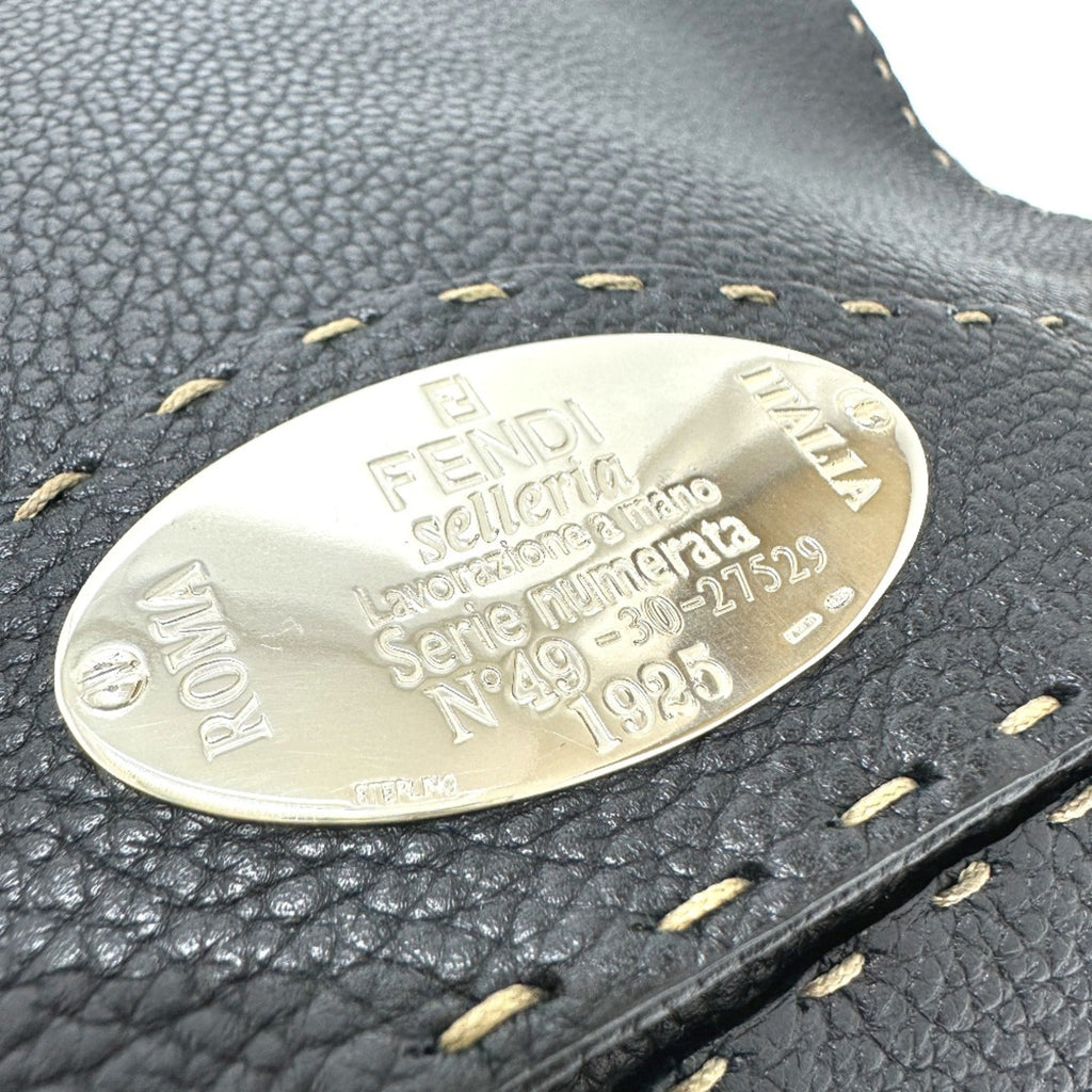 Fendi Black Leather Shoulder Bag