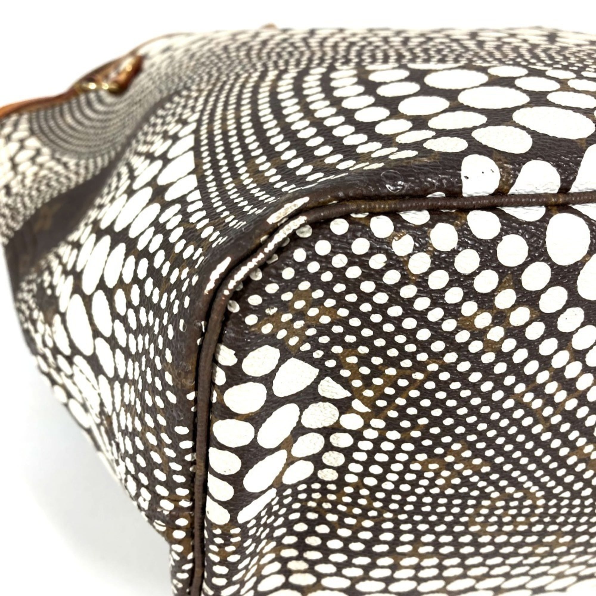 Louis Vuitton Brown White Monogram Canvas Shoulder Bag Tote Bag