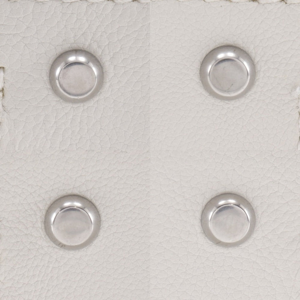 Bottega Veneta White Leather Handbag