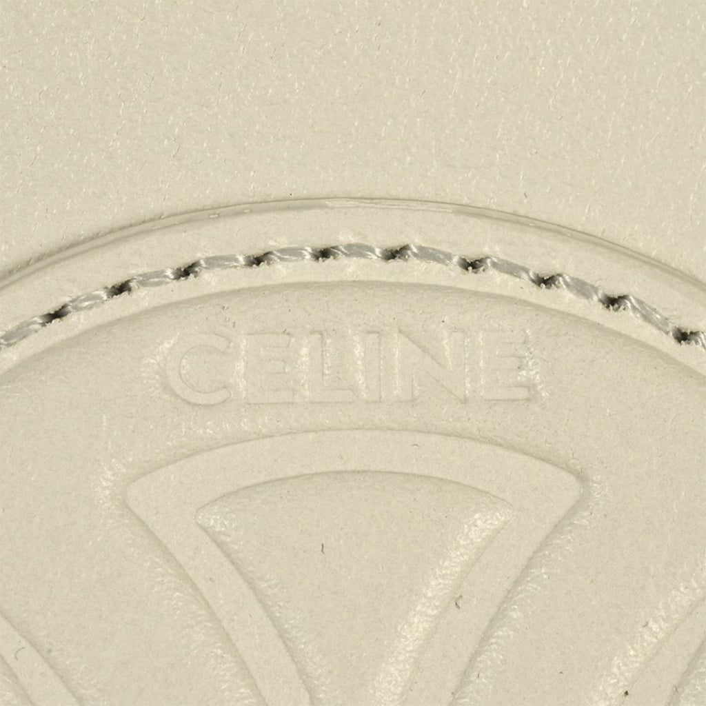 Celine White Leather Shoulder Bag