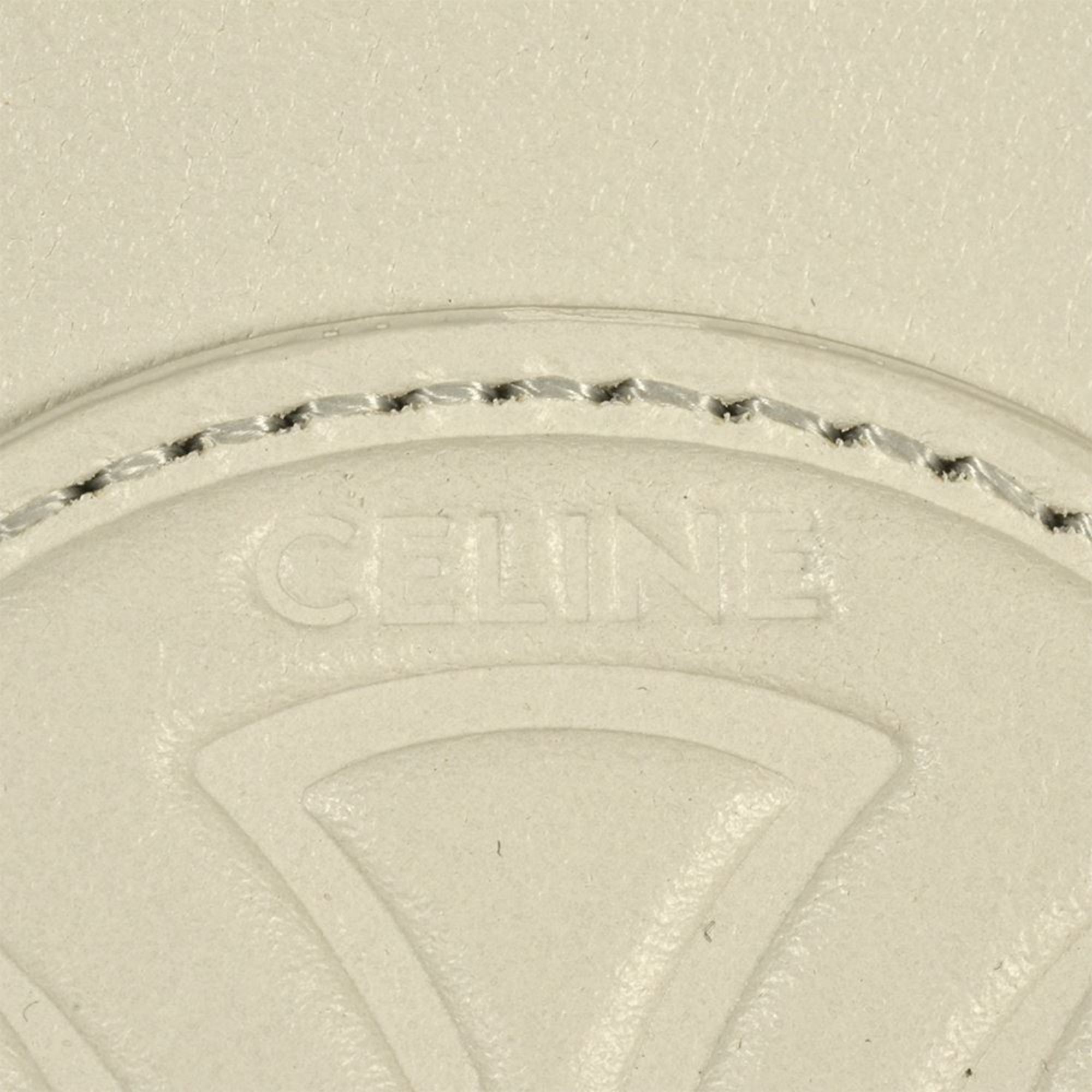 Celine White Leather Shoulder Bag