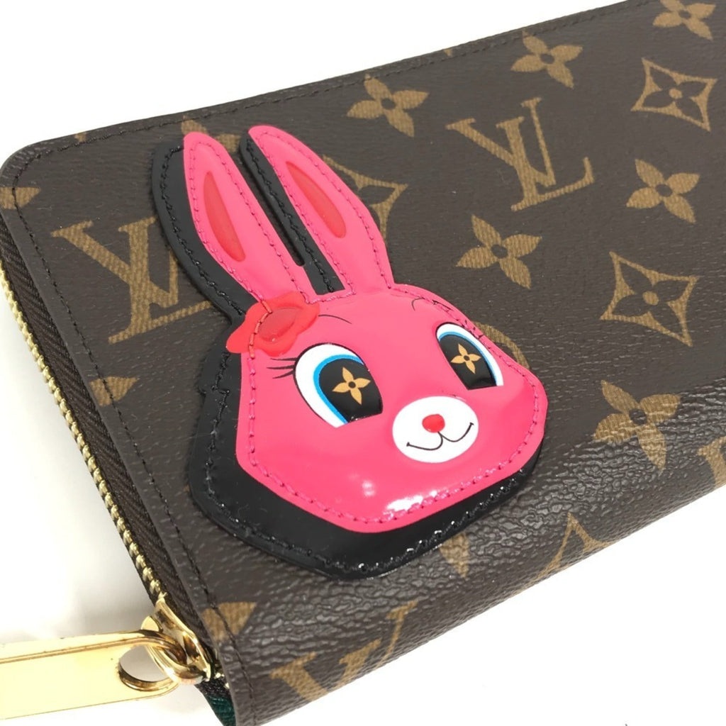 Louis Vuitton Brown Pink Monogram Long Wallet