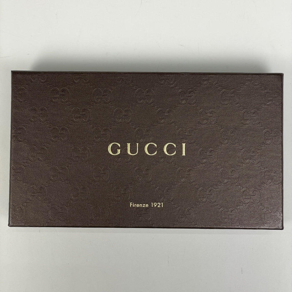 Gucci Brown Gg Canvas Leather Long Wallet (Bi-Fold) (Pre-Owned)