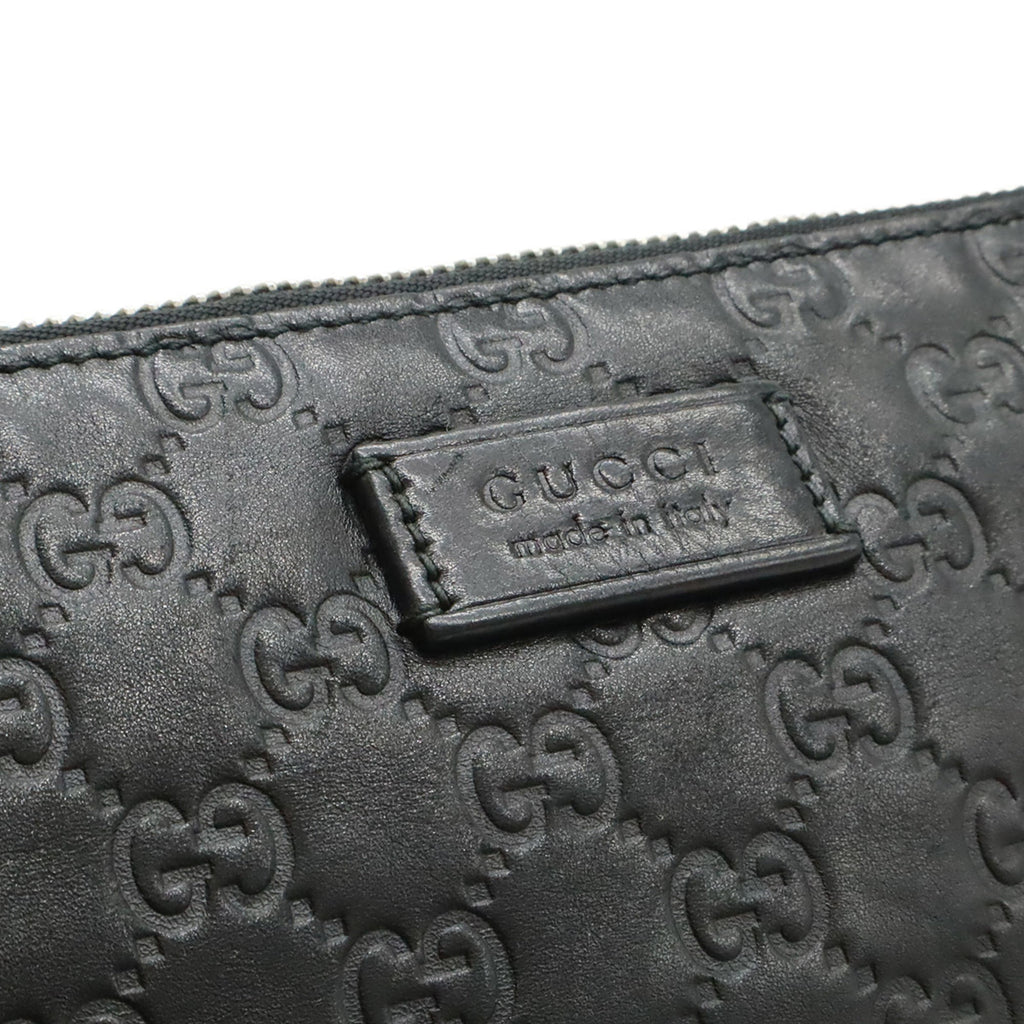 Gucci Black Leather Clutch Bag (Pre-Owned)