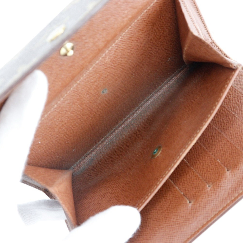 Louis Vuitton Brown Monogram Canvas Wallet (Tri-Fold)