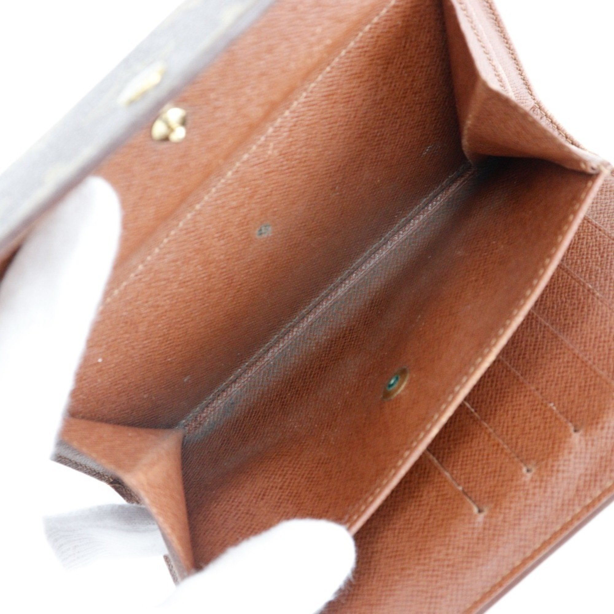Louis Vuitton Brown Monogram Canvas Wallet (Tri-Fold)