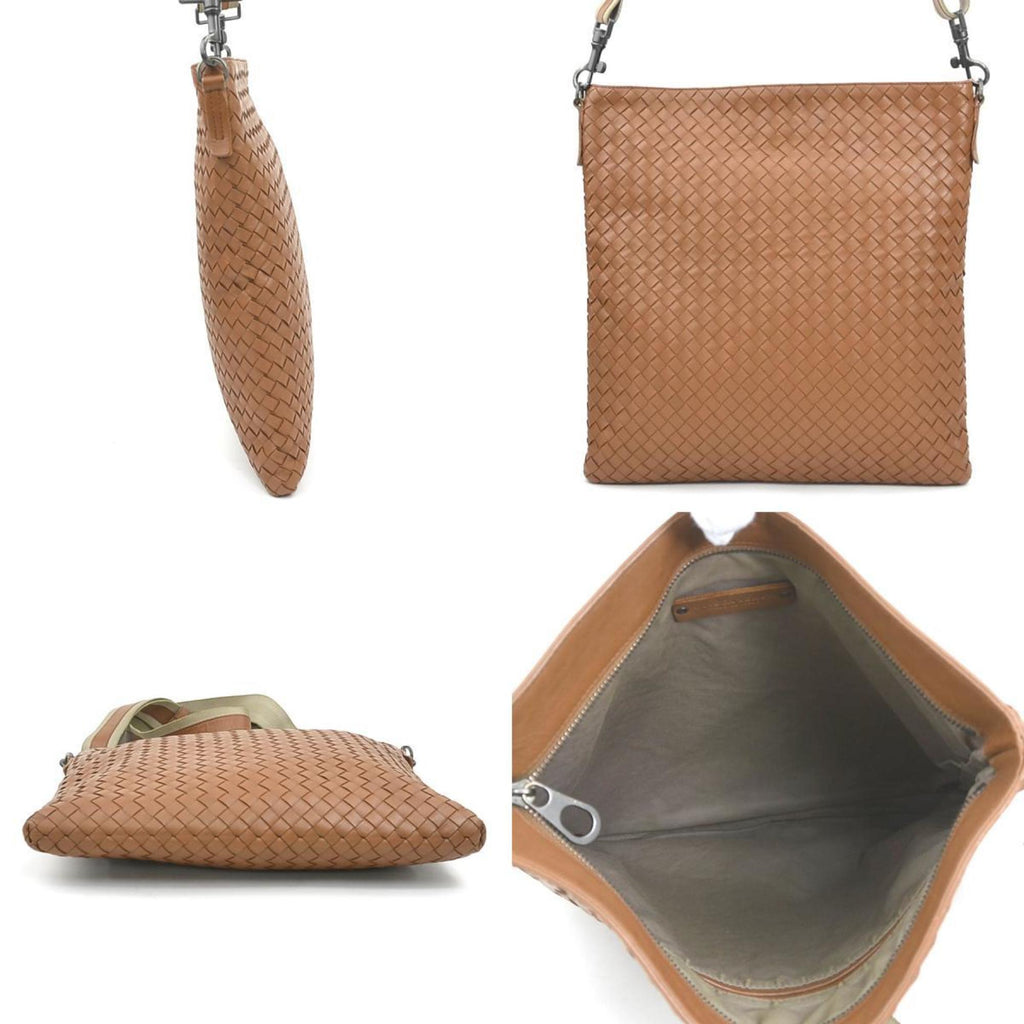 Bottega Veneta Brown Intrecciato Shoulder Bag