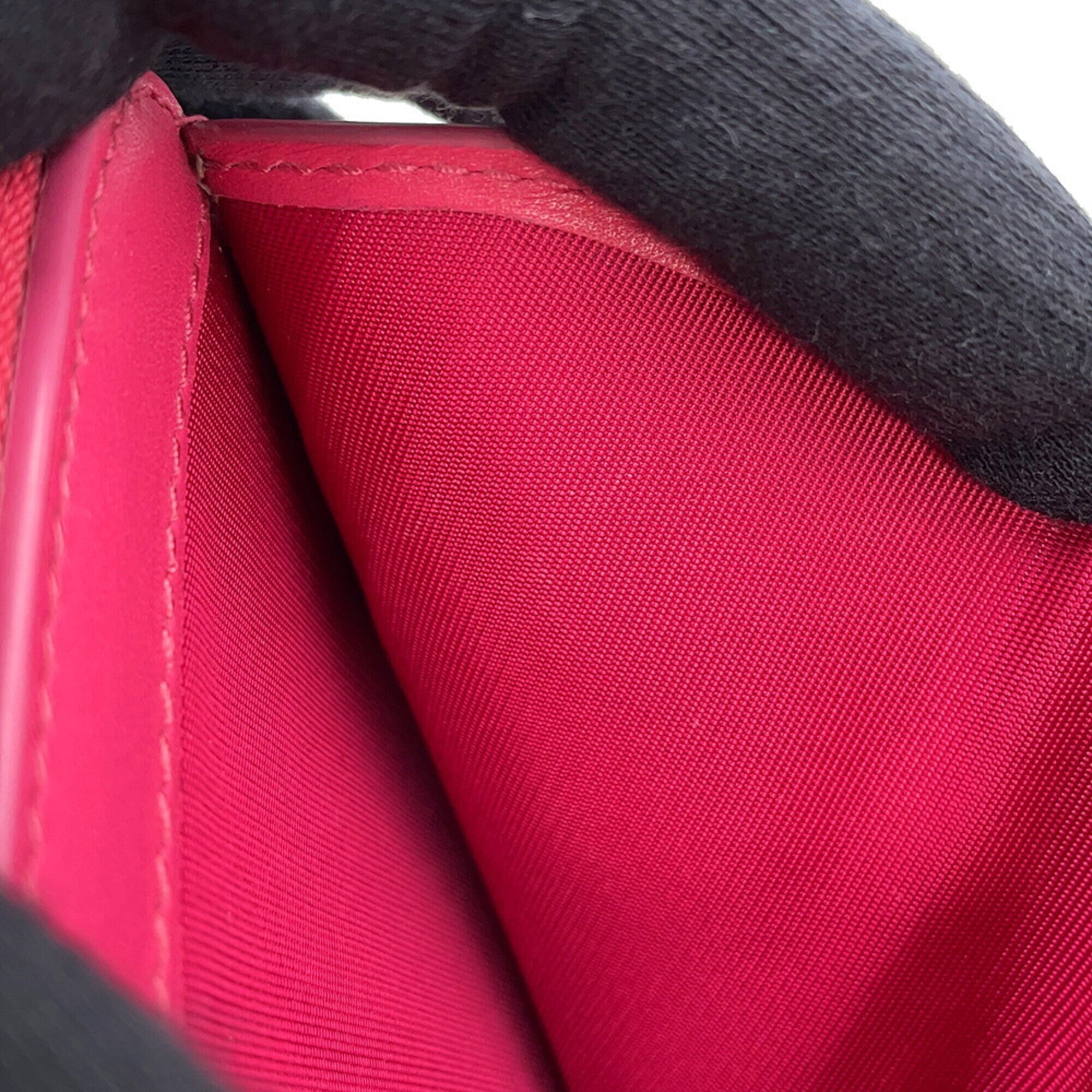 Gucci Bamboo Pink Leather Wallet (Bi-Fold) (Pre-Owned)