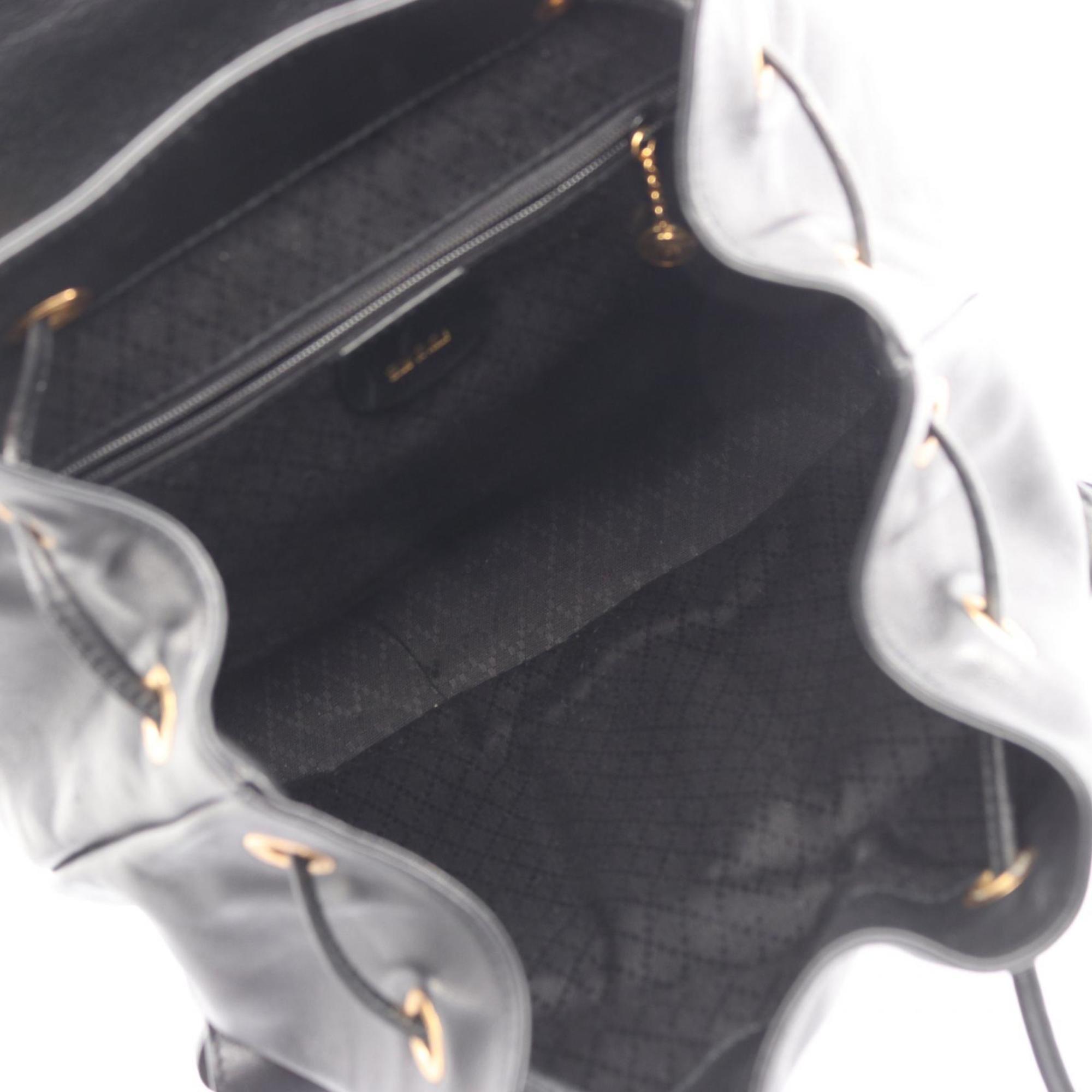 Gucci Black Leather Backpack (Pre-Owned)