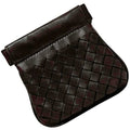 Bottega Veneta Intrecciato Brown Leather Coin Purse/Coin Case