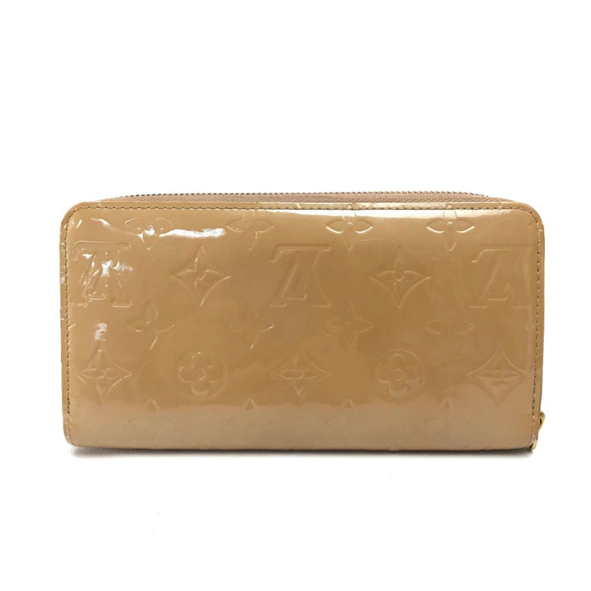 Louis Vuitton Beige Leather Long Wallet