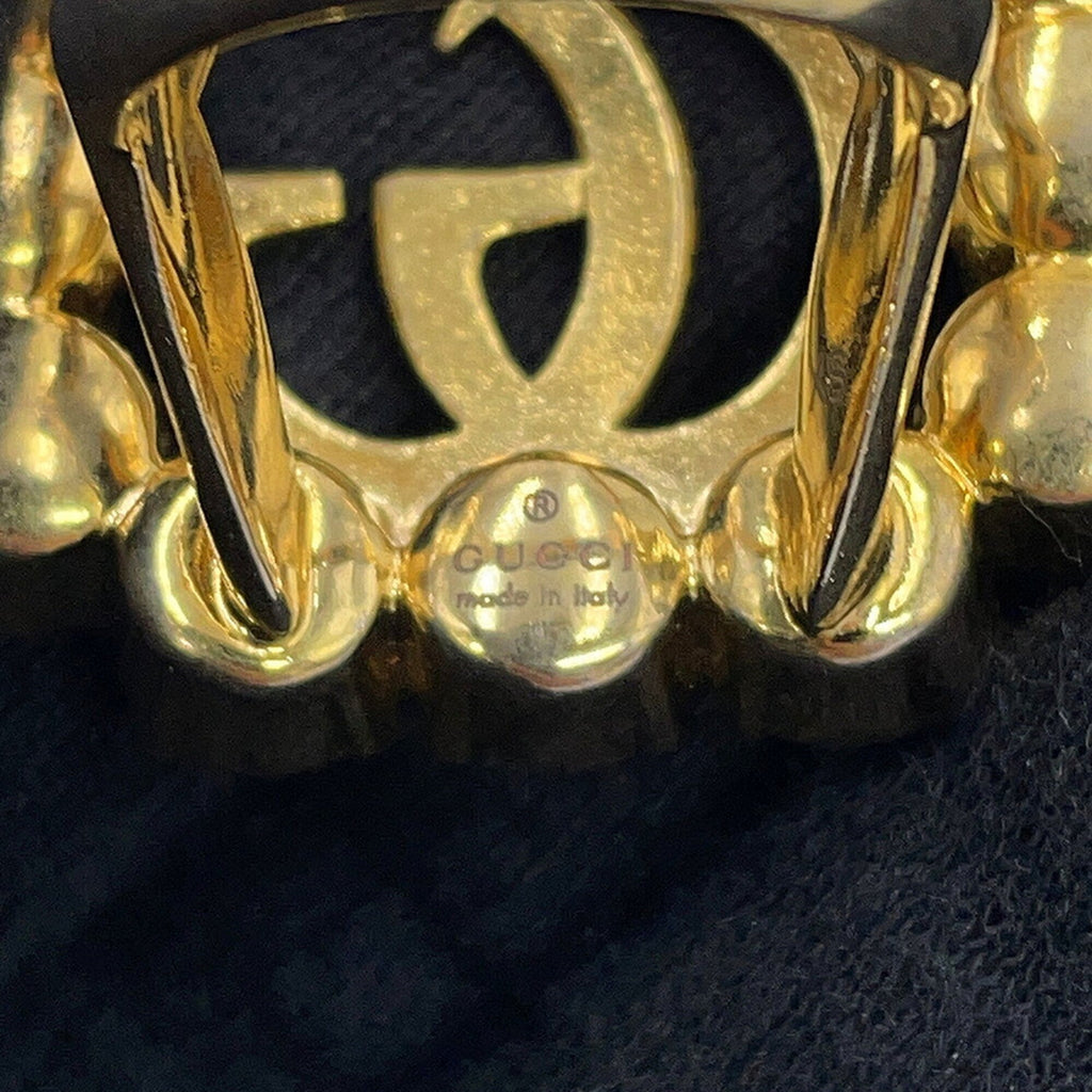 Gucci Champagne Gold Gold Plating Band Ring (Pre-Owned)