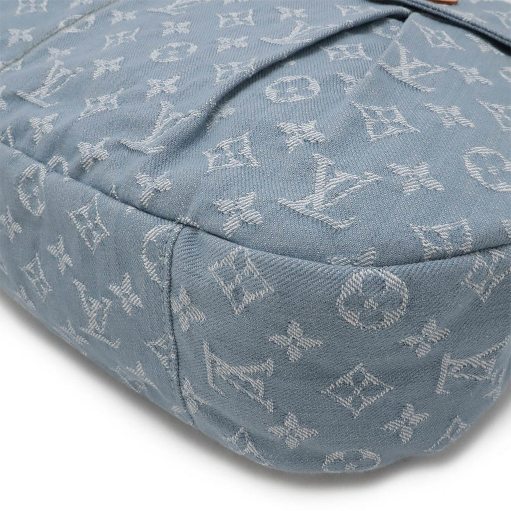 Louis Vuitton Blue Yellow Monogram Denim Shoulder Bag