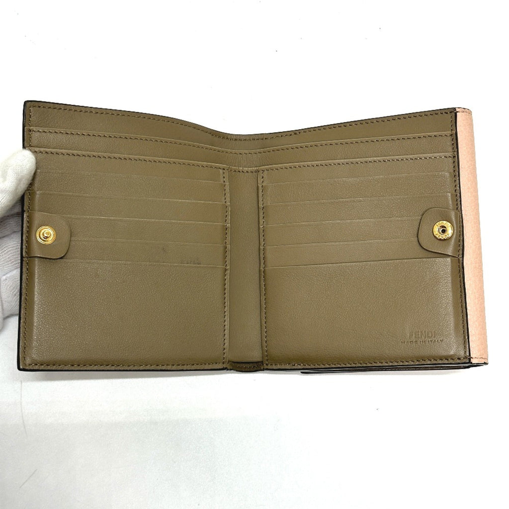 Fendi Pink Leather Wallet (Bi-Fold)
