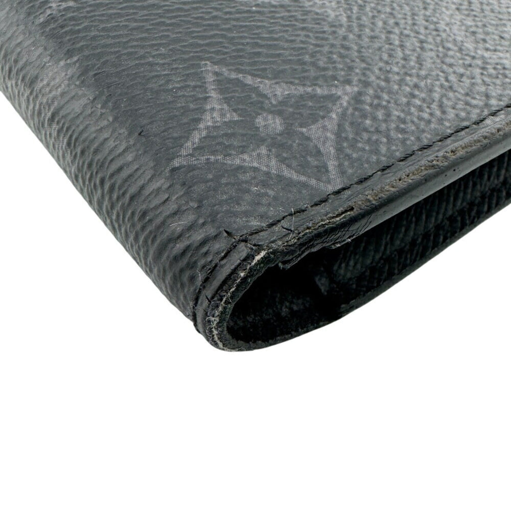 Louis Vuitton Black Leather Long Wallet