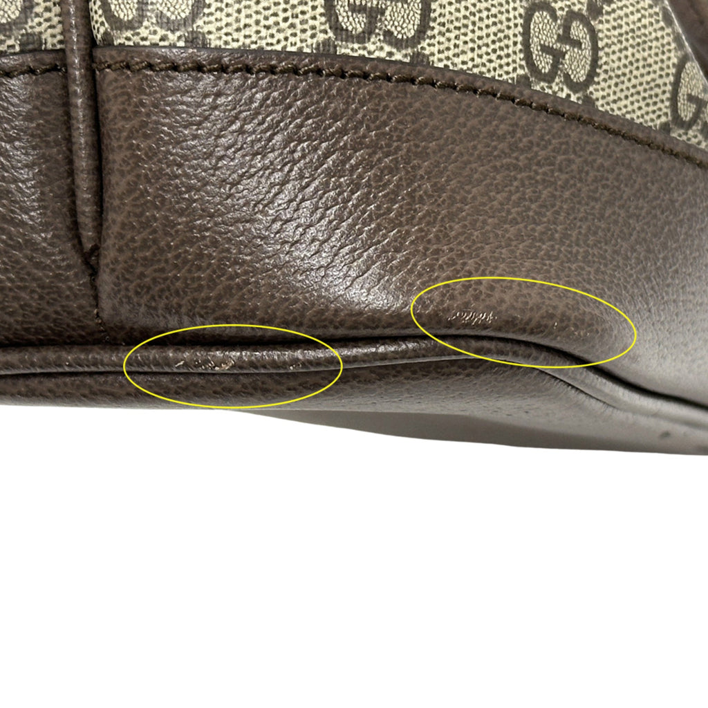 Gucci Brown Gg Supreme Canvas Handbag Tote Bag (Pre-Owned)