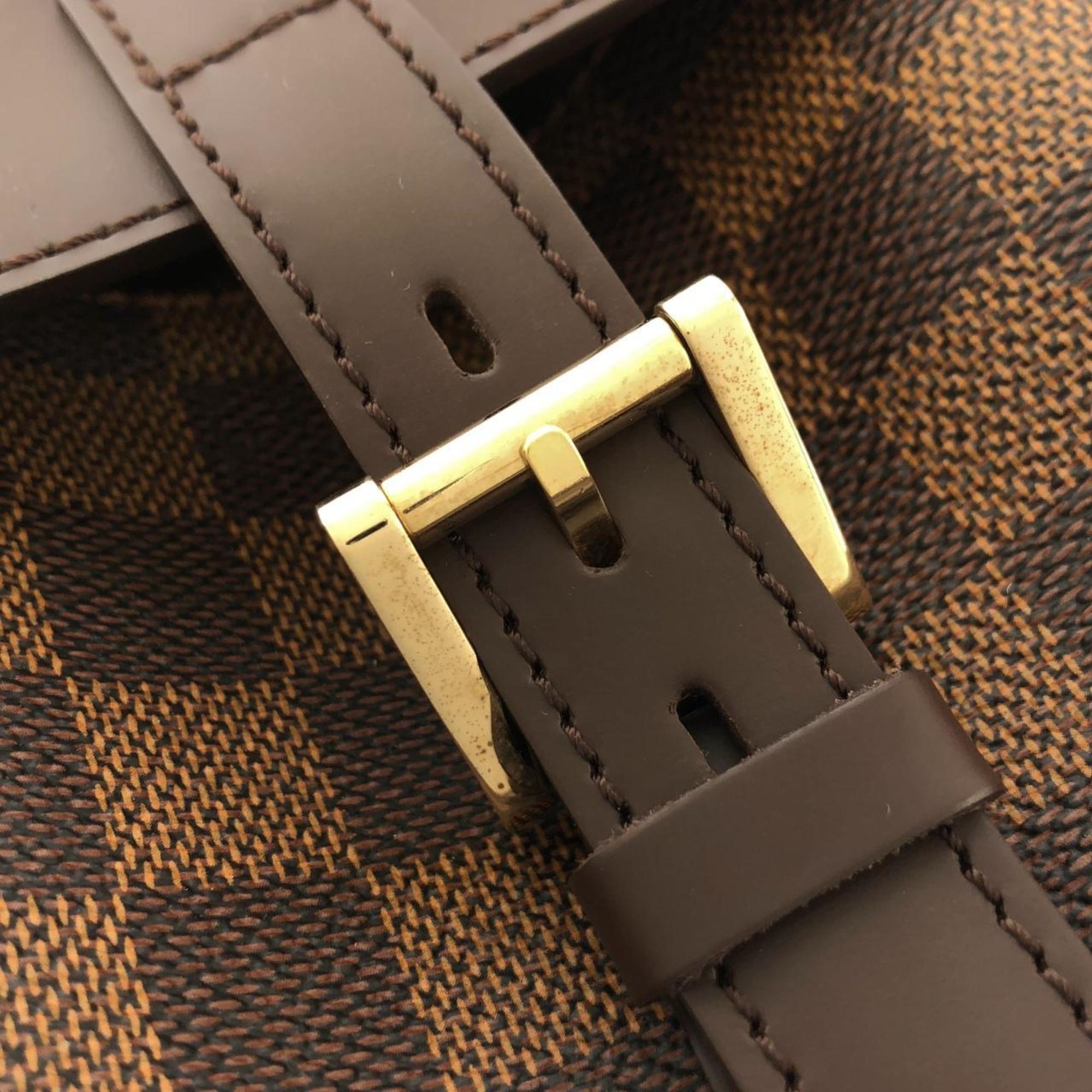 Louis Vuitton Brown Coated Canvas Handbag