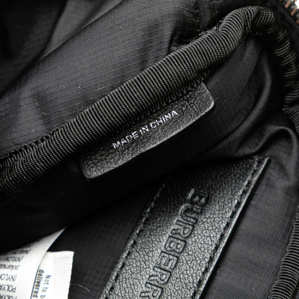 Burberry Black White Nylon Sling Bag