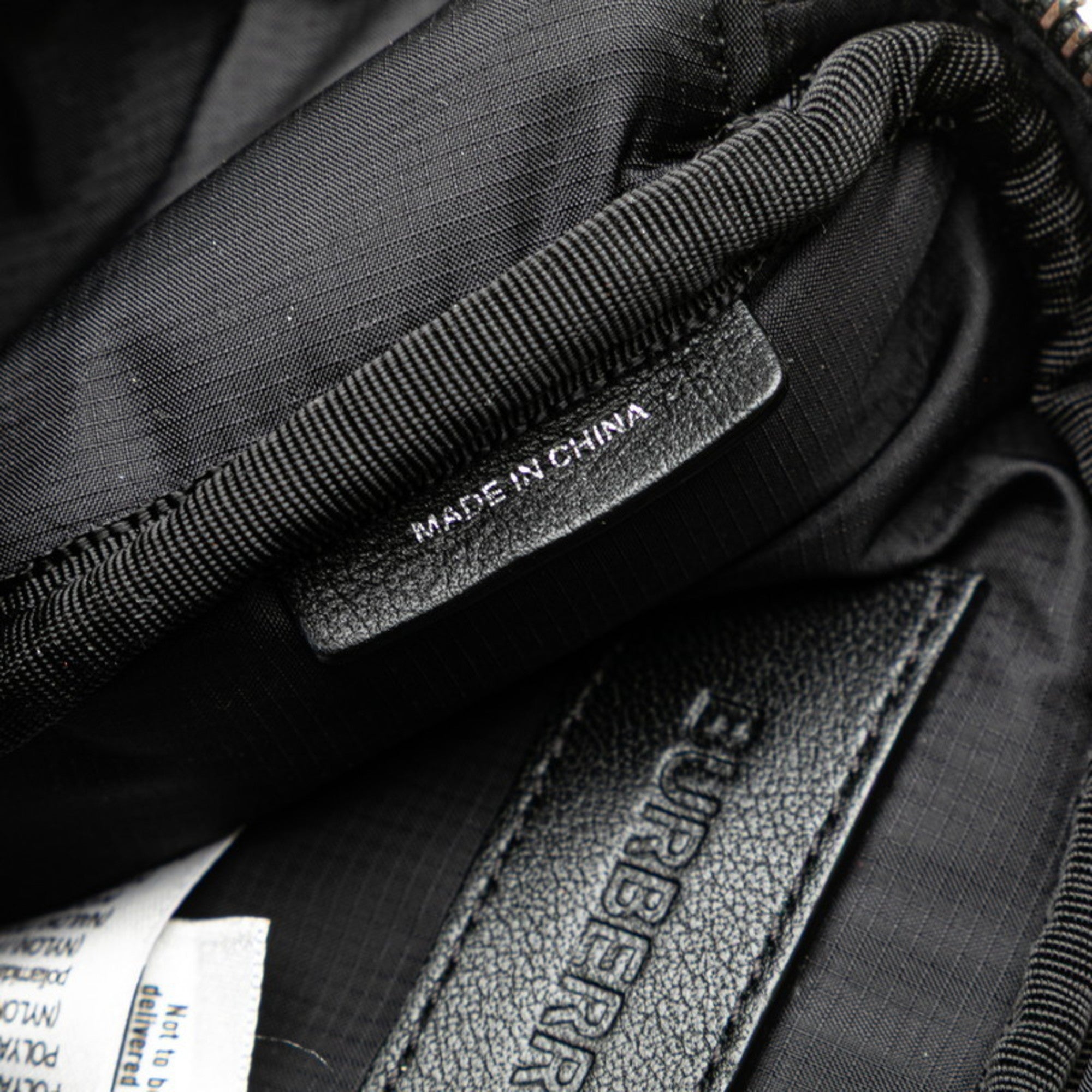 Burberry Black White Nylon Sling Bag