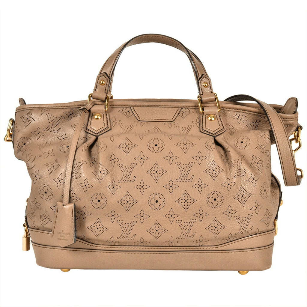 Louis Vuitton Beige Beige Poodle Monogram Mahina Leather Tote Bag