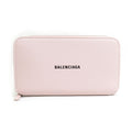 Balenciaga Light Pink Leather Long Wallet (Bi-Fold)