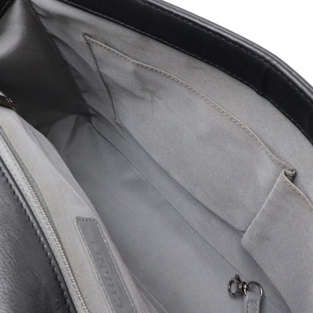 Chanel Matelasse Black Leather Shoulder Bag