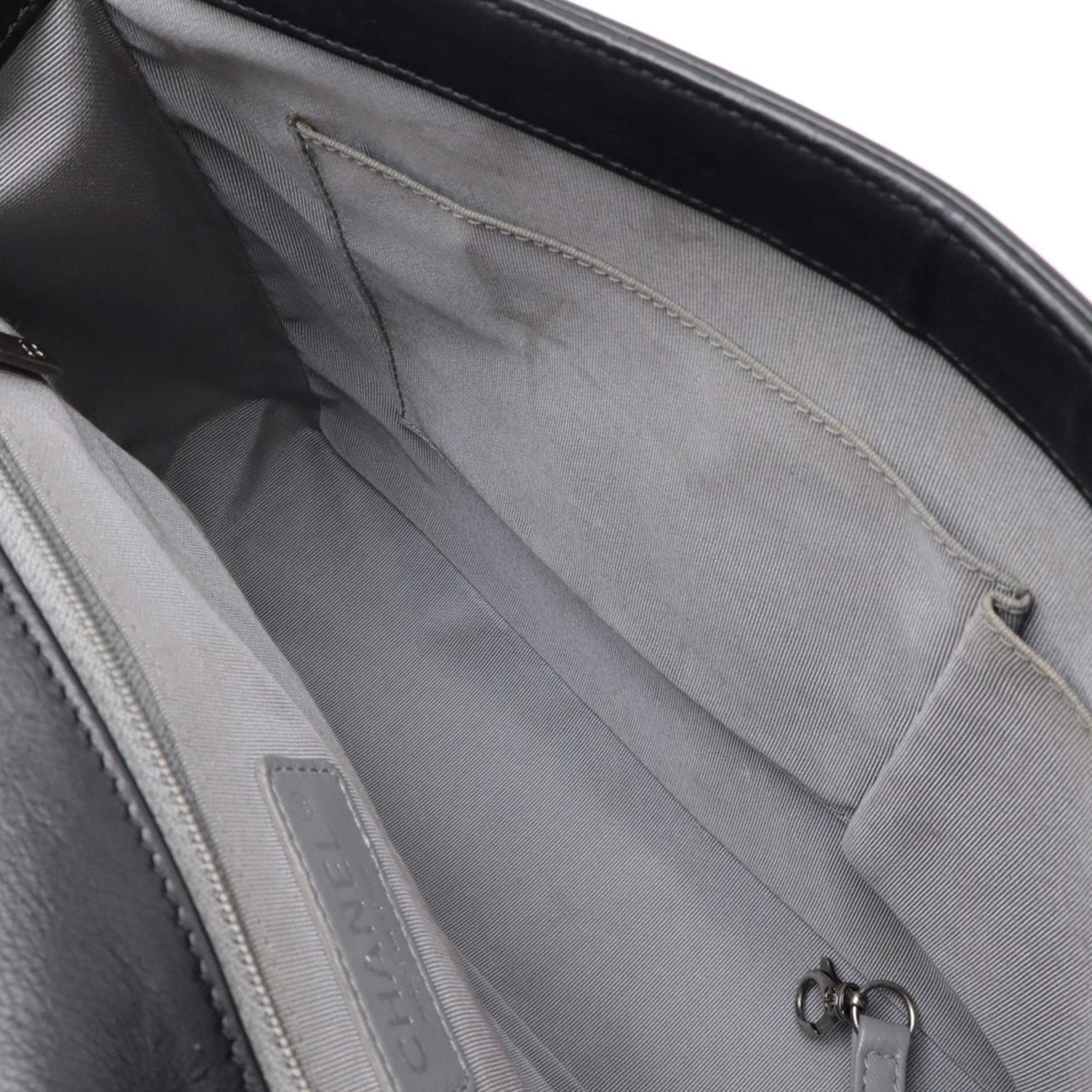 Chanel Matelasse Black Leather Shoulder Bag