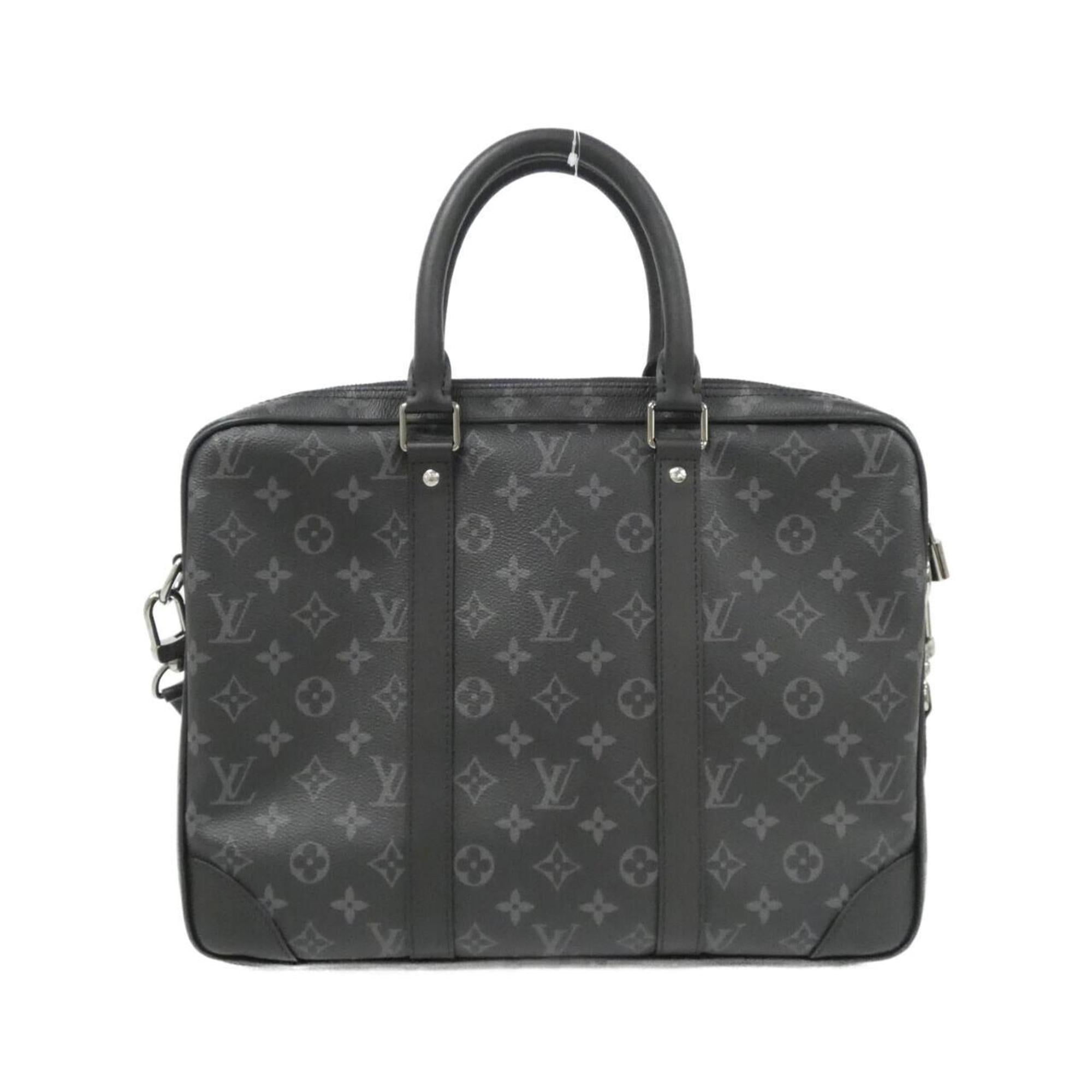 Louis Vuitton Black Coated Canvas Handbag
