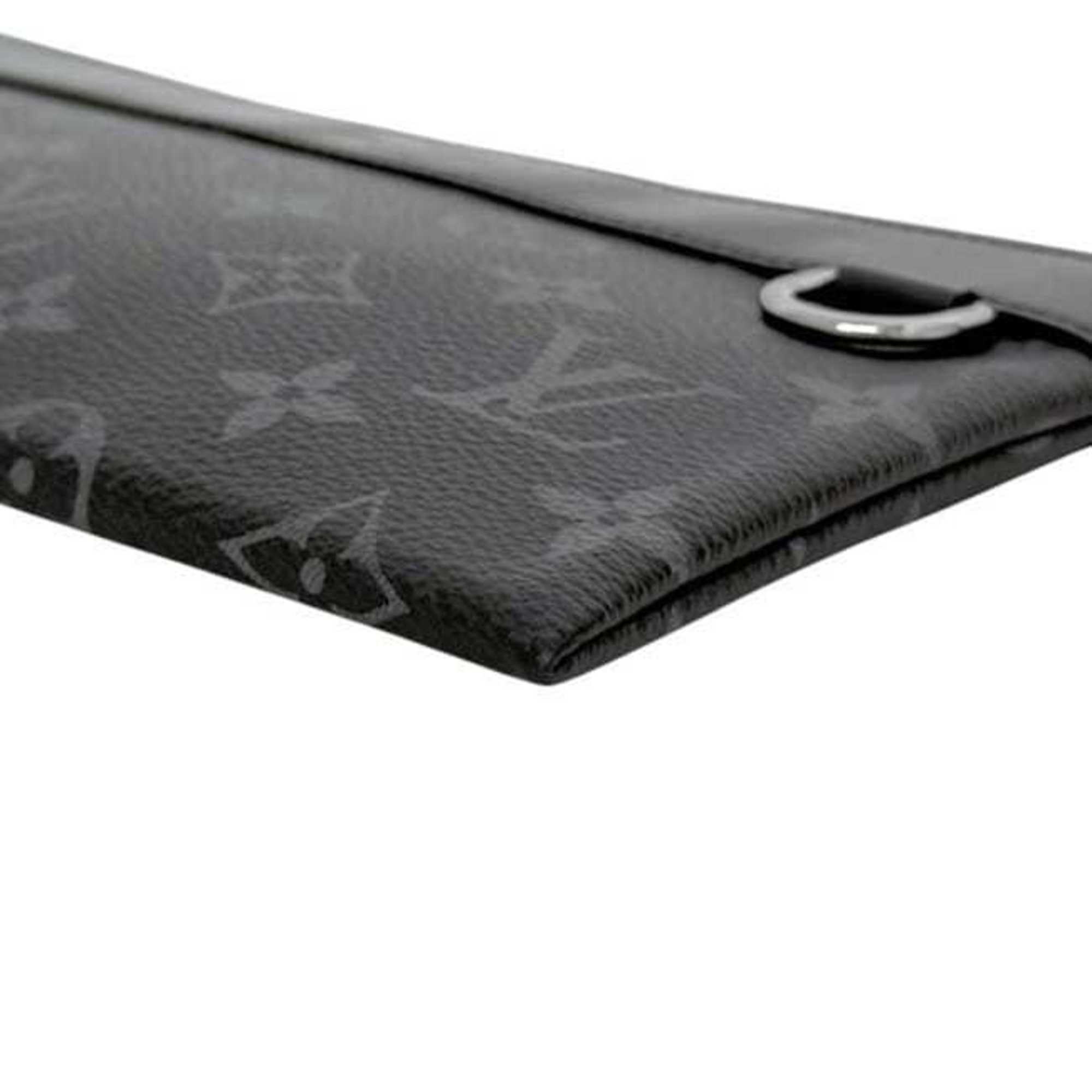 Louis Vuitton Black Monogram Eclipse Monogram Eclipse Leather Pochette Pouch