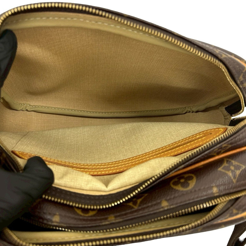 Louis Vuitton Brown Leather Pvc Pochette Shoulder Bag