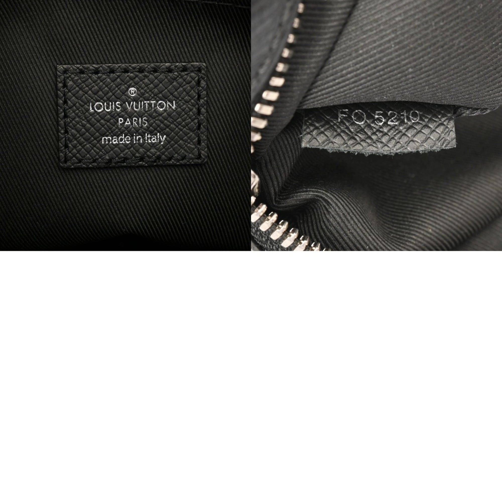 Louis Vuitton Noir Leather Shoulder Bag