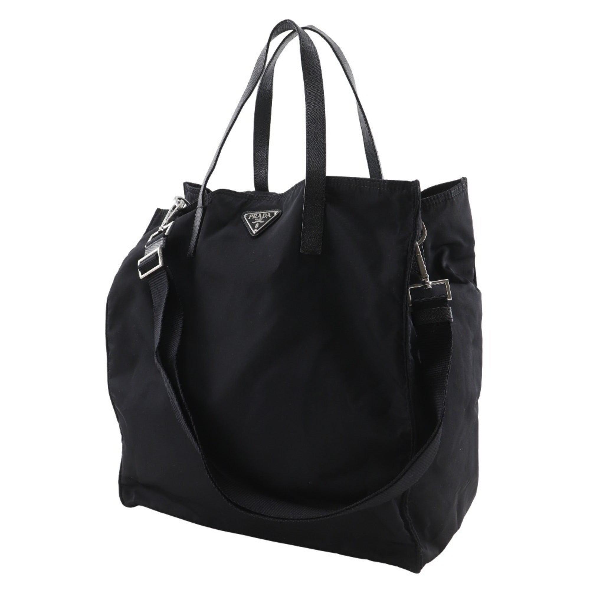 Prada Black Nylon Tote Bag