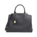 Louis Vuitton Black Leather Handbag