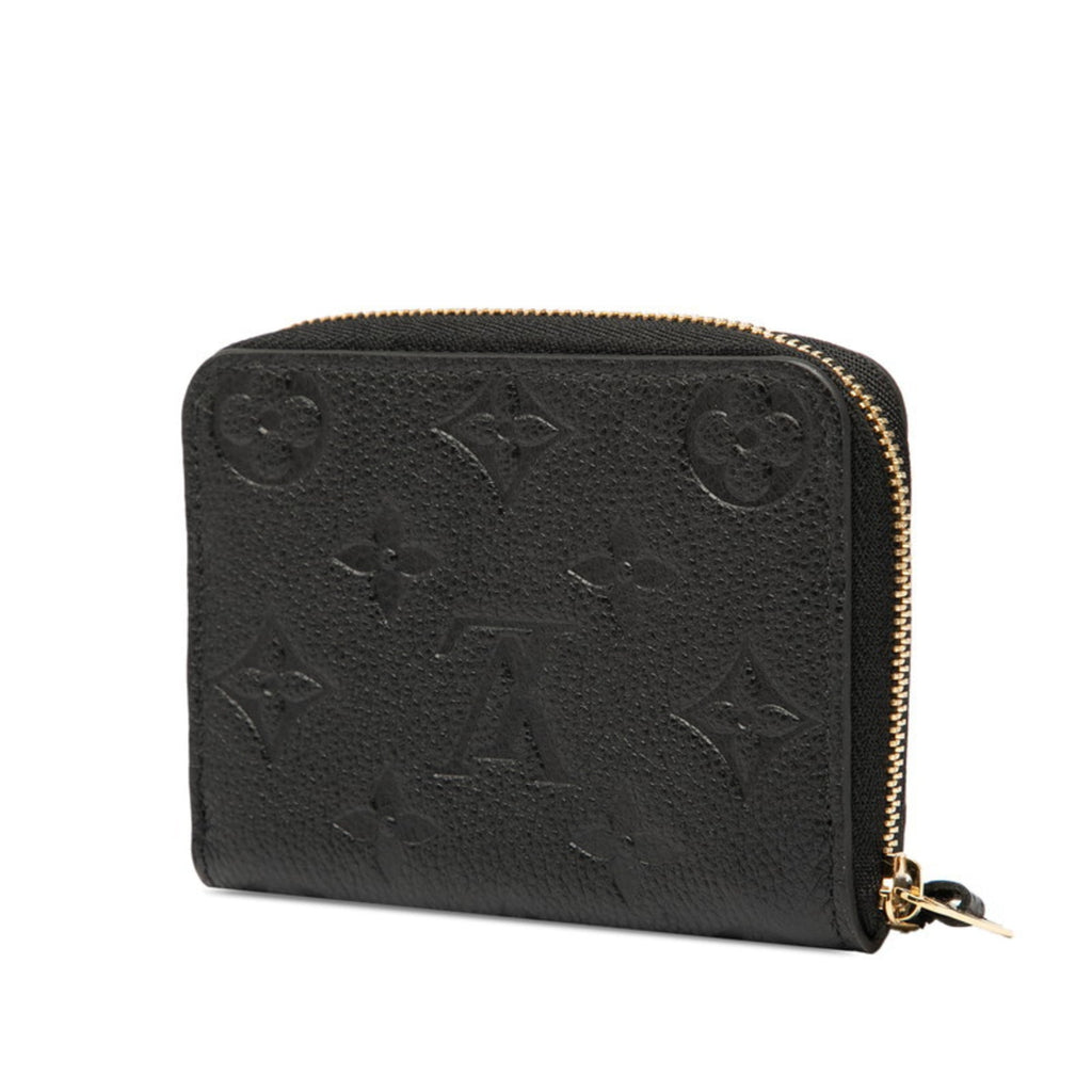 Louis Vuitton Black Noir Leather Coin Purse/Coin Case