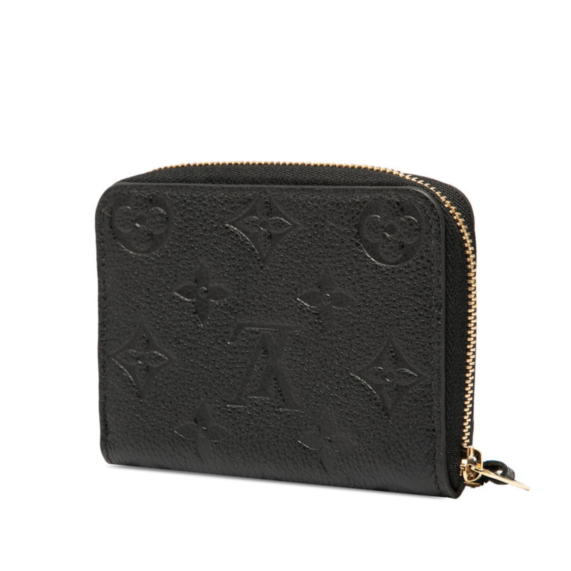 Louis Vuitton Black Noir Leather Coin Purse/Coin Case