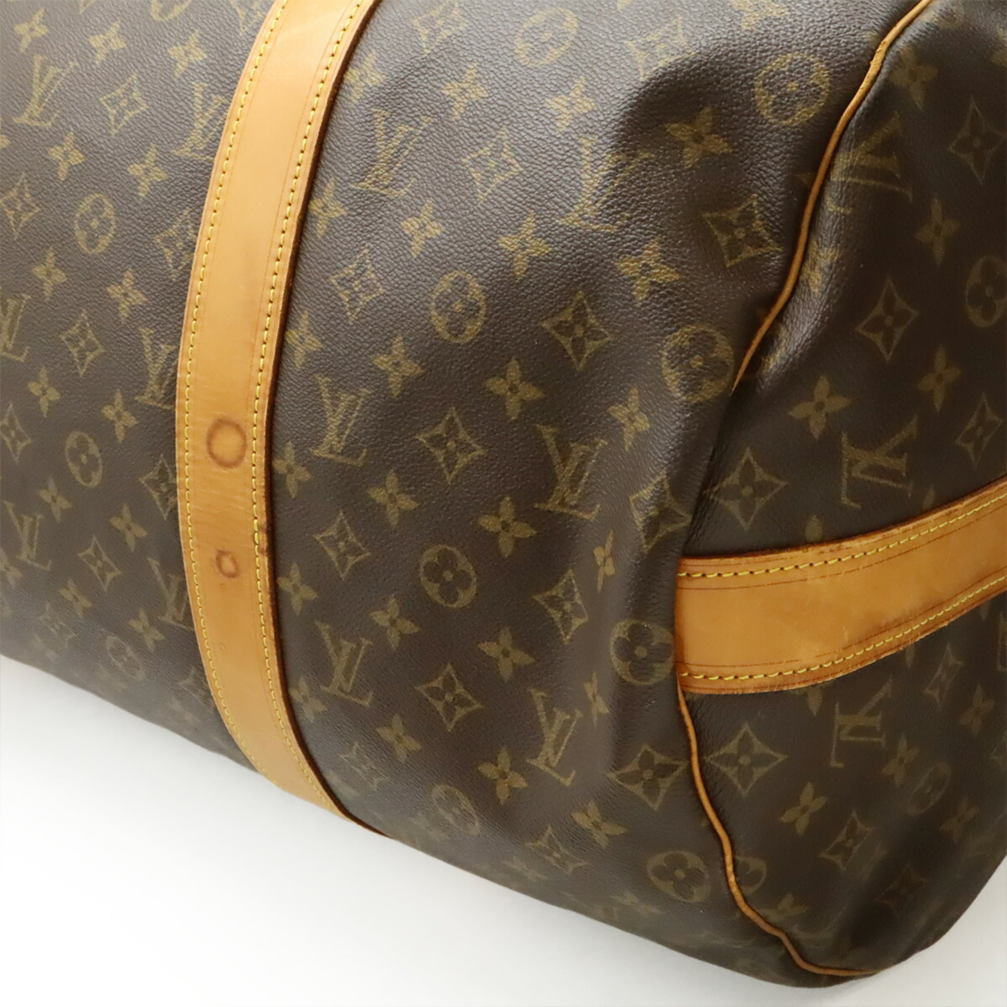 Louis Vuitton Brown Pvc Boston Bag Shoulder Bag