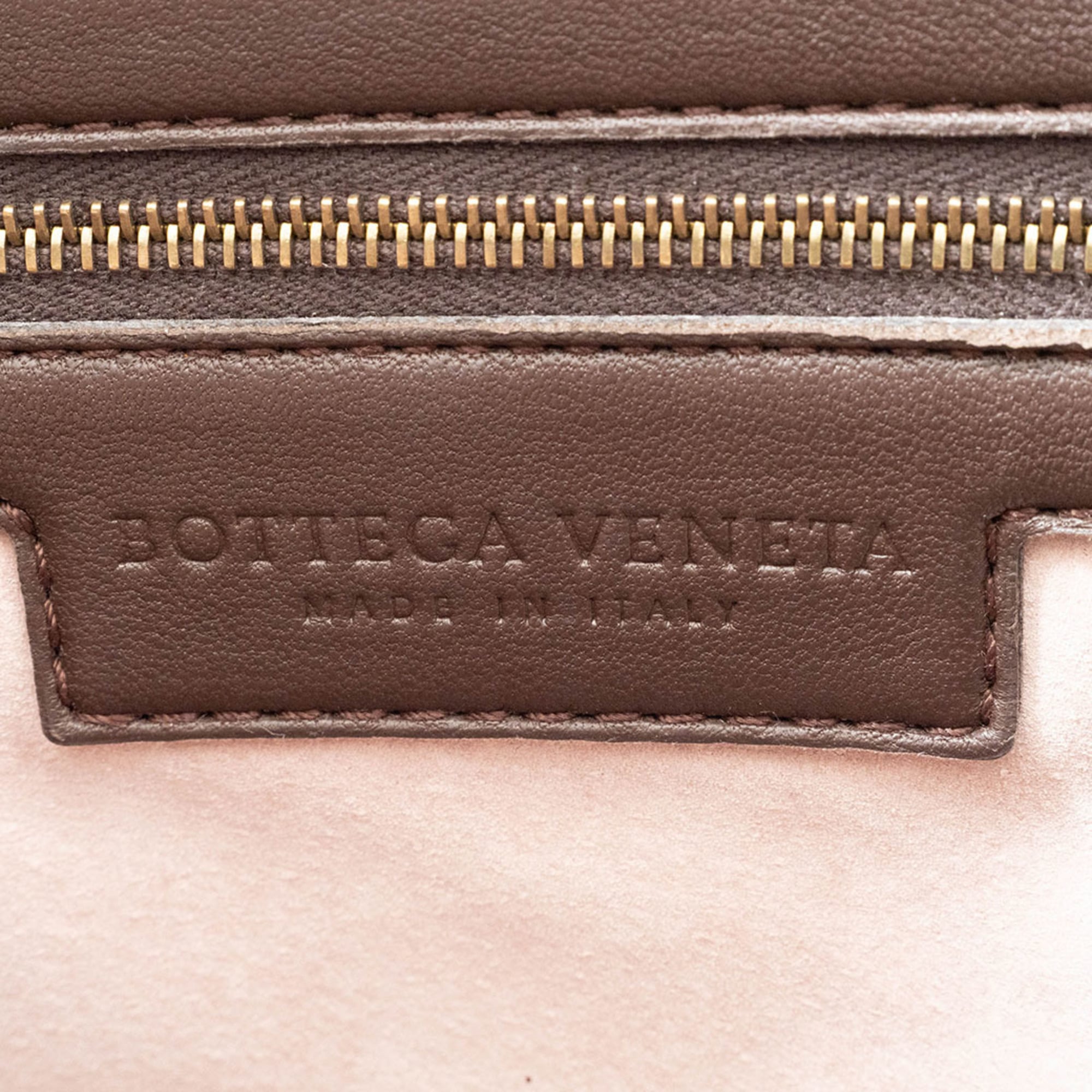 Bottega Veneta Dark Brown Leather Shoulder Bag
