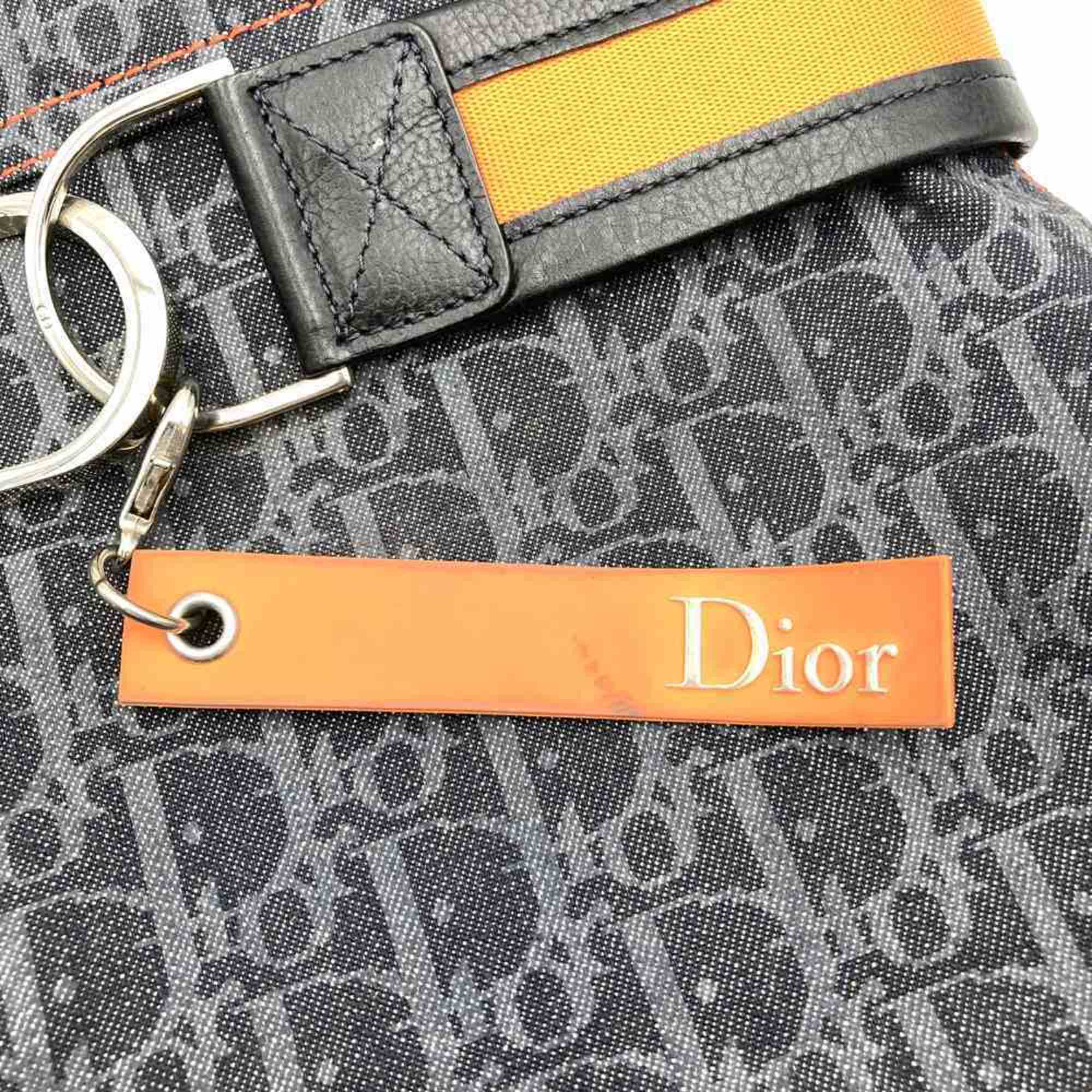 Christian Dior Navy Denim Leather Tote Bag (Pre-Owned)